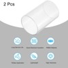 Unique Bargains Lamp Lantern Water Cooling System Acrylic Round Pipes Clear 2 Pcs 6" - 3 of 4