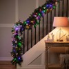 Northlight Pre-Lit  Red Pine Artificial Christmas Garland - 9' x 16" - Multi LED Lights - 3 of 4