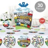 Big Dot of Happiness Cars, Trains, and Airplanes - Transportation Birthday Party Decor and Confetti - Terrific Table Centerpiece Kit - Set of 30 - 2 of 4