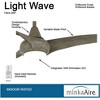 52" Minka Aire Light Wave Driftwood LED Ceiling Fan with Remote - 3 of 4