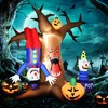 Outsunny 94.5" Inflatable Halloween Ghost Tree with Upside-down Clown Pumpkins, Blow-Up LED Display Indoor Outdoor for Garden, Lawn, Party, Holiday - 3 of 4