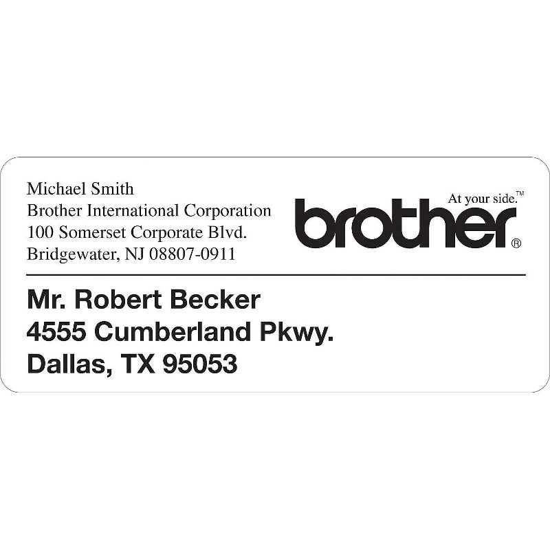 Brother Die-Cut Address Labels 1.4" x 3.5" White 400/Roll DK1208, 5 of 6