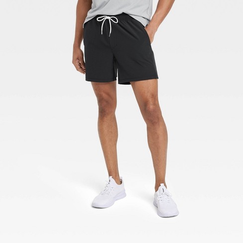 Mens cotton gym hot sale shorts 6 inch inseam