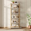 6 Tiers Book Shelf, Home Office Bookshelf Storage Organizer, Vintage Industrial Style Bookcase, Free Standing Storage Shelving Unit - 4 of 4