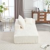 CAVINAS 2-Seat Combination Sofa Exquisite Fabric Upholstered Comfortable Flexible and Changeable Sofa Couch with Pillows - 4 of 4