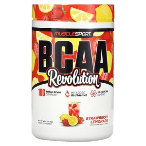 MuscleSport BCAA, Revolution, Strawberry Lemonade, 15.9 oz (450 g) - 1 of 2