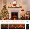 Tangkula 26 Inch Recessed Electric Fireplace Insert heater W/ Remote Control 750W/1500W - 4 of 4