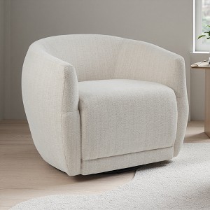 Performance Fabric 360-degree Swivel Chair with High-Density Foam Cushion - 1 of 4