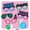 Big Dot of Happiness Colorful New Year Glasses, 2026 NYE Photo Booth Props, 2026 New Year's Eve Party Decorations - 10 Count Prop Sticks - 3 of 4