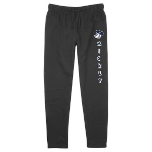 Junior's Mickey & Friends Happy Face Logo Jogger Sweatpants - 1 of 3