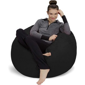 HDZNVF Bean Bag Chair - Plush, Ultra Soft - Memory Foam Bean Bag Chair - 1 of 2