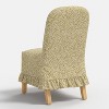 Replacement Ruffled Slipcover Only for Rounded Back Dining Chair - Threshold™ - 4 of 4