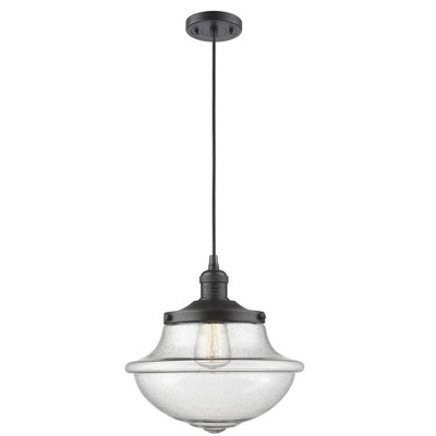 Oxford - 1 Light Cord Hung Mini Pendant In Traditional Style-11.5 Inches Tall and 11.75 Inches Wide