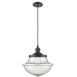 Oxford - 1 Light Cord Hung Mini Pendant In Traditional Style-11.5 Inches Tall and 11.75 Inches Wide - 1 of 1