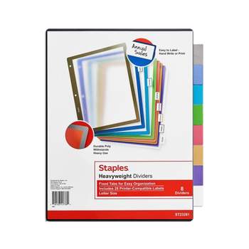 School Smart Zipper Binder Pouches , 7 X 10 Inches, Clear And White, Pack  Of 24 : Target