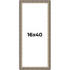 PosterPalooza | Panoramic Ornate Silver Picture Frame - UV Acrylic, Foam Board Backing, Hanging Hardware - 2 of 4