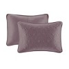 Sapphtopaz Bedding Comforter Set Classic Solid Color with Patterned Quilting Quilt Set - 4 of 4