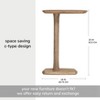 MH London Stirling 25" C Shape Solid Wood End Table - 4 of 4
