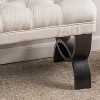 KWPZQEB 41" Button-Tufted Ottoman Bench, Benches with Upholstered , Large End of Bed Bench Ottomans, Tufted Ottoman for Entryway, Bedroom, End of Bed - 4 of 4