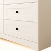 Mshliw 6 Drawer Farmhouse Dresser, Chest of Drawers with Barn Door Design, Storage Cabinet and Sideboard for Bedroom or Living Room - 4 of 4