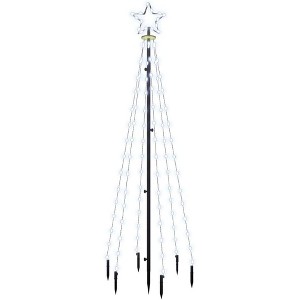 vidaXL Christmas Tree with Spike Cold White 108 LEDs 6 ft - 1 of 4