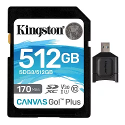tuberculose dinsdag Woud Kingston 256gb Sdxc Canvas Go Plus 170mb/s Read Memory Card With Usb 3.2  Reader : Target