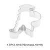 Unique Bargains Pastry Cutter Christmas Hat-Shaped Dishwasher Safe Stainless Steel Silver Tone 1Pcs - 3 of 4