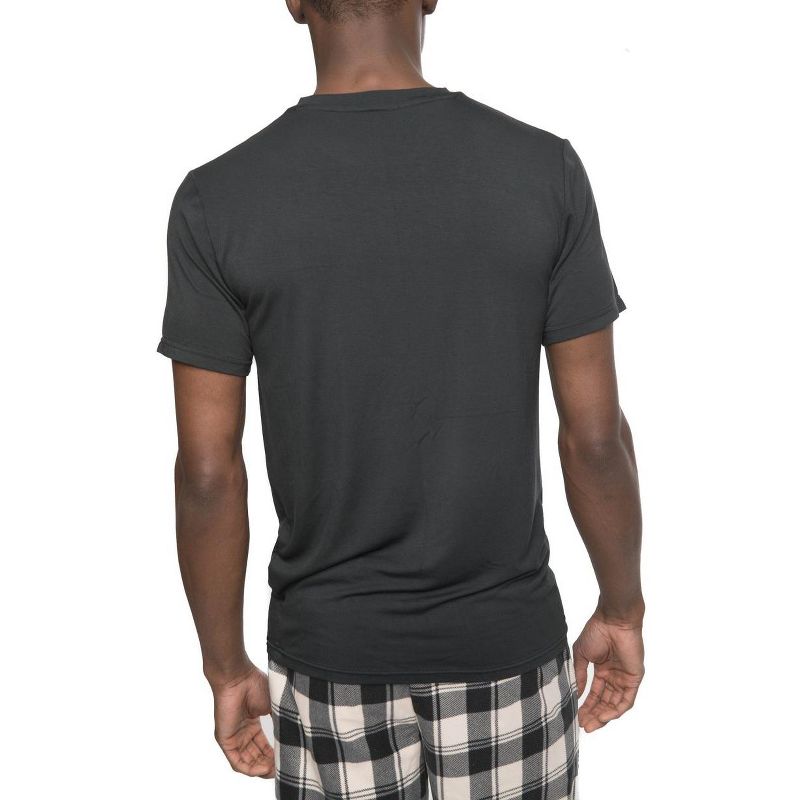 Members Only Men's Short Sleeve Rayon Sleep Shirt, 3 of 5