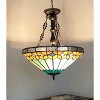 Chloe Lighting Nicholas Tiffany-Style Mission Stained Glass Inverted Ceiling Pendant 73" Height - 3 of 3