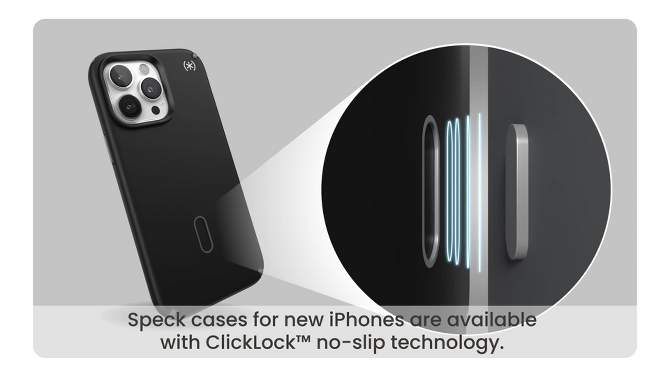 Speck Apple iPhone 15 Pro Presidio2 Pro ClickLock Case with MagSafe, 2 of 9, play video