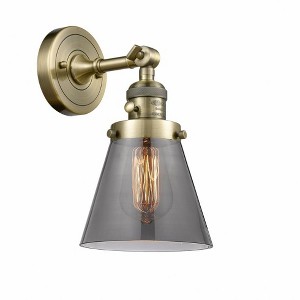 Innovations Lighting Cone 1 - Light Sconce in  Antique Brass - 1 of 1