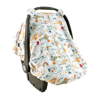 Bebe au Lait Muslin Car Seat Cover - Narwhal