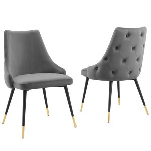 Modway Adorn Dining Side Chair Performance Velvet Set of 2 - 1 of 4