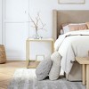 Costway 22'' 2-Tier Sofa Side Table Square Metal Frame for Living Room Bedroom Bronze - 3 of 4