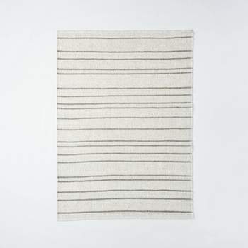 Striped Flat Woven Area Rug Cream - Threshold™ designed with Studio McGee