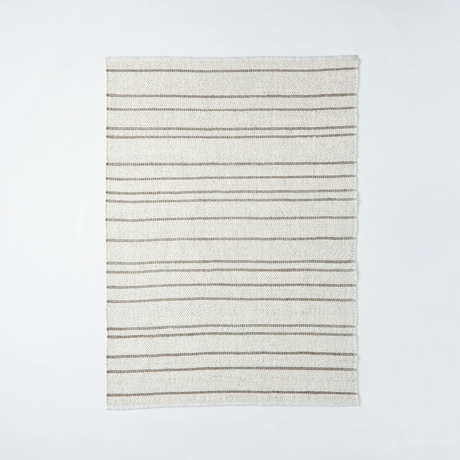 7'x10' Striped Flat Woven Area Rug Cream - Threshold™ designed with Studio McGee