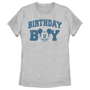 Women's Mickey & Friends Birthday Boy Happy Face T-Shirt - 1 of 4