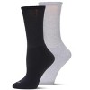Wellfit 2 Pair Unisex Diabetic Full Cushion Crew Socks - 2 of 4