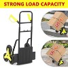 2 in 1 Stair Climbing Hand Trucks,  330 LBS Stair Climbing Dolly, Foldable Stair Dolly for Stairs with 6 Rubber Wheels & Telescoping Handle - 4 of 4