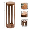 Kate and Laurel Dahl Wood Drink Table, 8x8x23, Walnut Brown - 2 of 4
