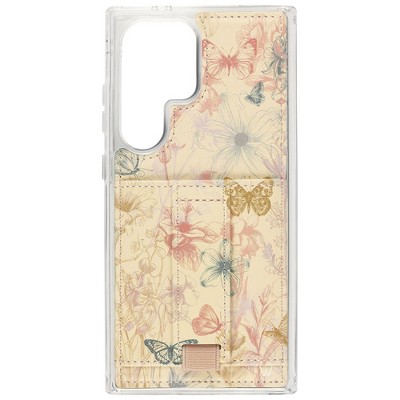 Walli Cases Butterfly Reverie by Jade Roper Tolbert Phone Case with Wallet and Finger Strap