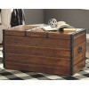 Kettleby Storage Trunk Brown - Signature Design by Ashley: Vintage-Inspired, Coffee Table, Farmhouse Decor - image 2 of 4