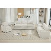 Cloud Sofa Set, Oversized Upholstered Couch with Double Cushions, Comfy Sectional Sofa Group for Living Room-- Frevyn - 4 of 4