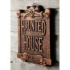 HalloweenCostumes.com  Haunted House 13" Welcome Sign, Brown - 4 of 4