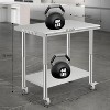 Acekool Stainless Steel Table, NSF Prep Table with Adjustable Undershelf, Heavy Duty Work Table for Kitchen, Restaurant, Home - 3 of 4
