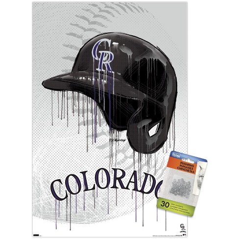 MLB Colorado Rockies - Dinger Wall Poster with Push Pins, 22.375 x 34