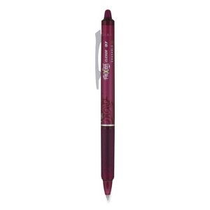 Pilot FriXion Clicker Erasable Gel Pen Retractable Fine 0.7 mm Burgundy Ink Burgundy Barrel Dozen - 1 of 1