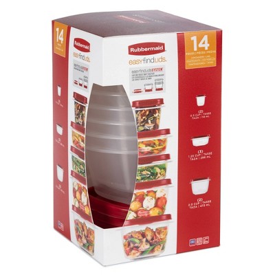 Rubbermaid 6pc Food Storage Container Set (3 Containers, 3 Lids) : Target