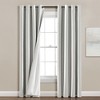 Lush Decor Insulated Grommet 100% Blackout Faux Silk Window Curtain Panel - 4 of 4