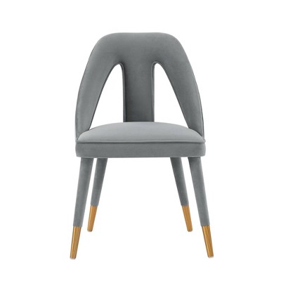 Neda Modern Velvet Upholstered Dining Chair - Manhattan Comfort